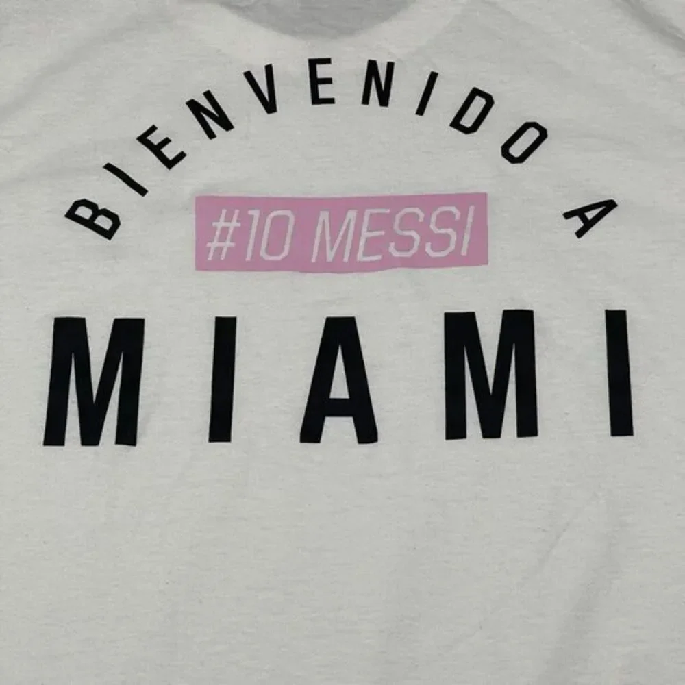 Adidas x Messi Shirt Mens Large White Inter Miami Bienvenido Tee Soccer ATACAGIL